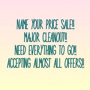 Closet Clean Out!! Let’s make a deal!!